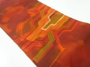 手織り紬変わり横段織出し名古屋帯